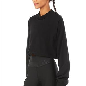 Alo Yoga “It Girl Pullover” Black Size S